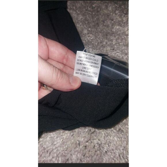 JODIFL Elegant Black Sequin Panel Shirt Dress Long Sleeve Party Cocktail - Picture 6 of 6